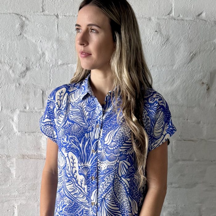 Madison Cap Sleeve Shirt Dress - Image 3