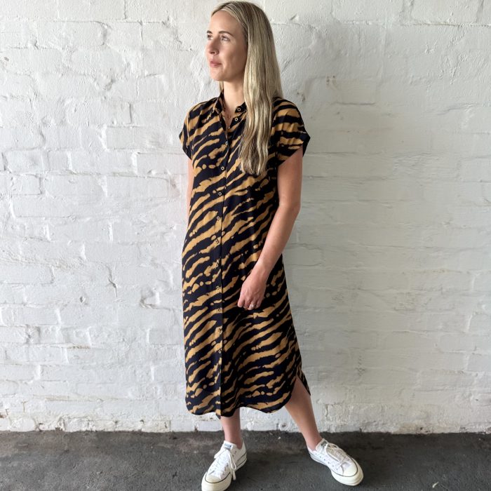 Kennedy Cap Sleeve Shirt Dress