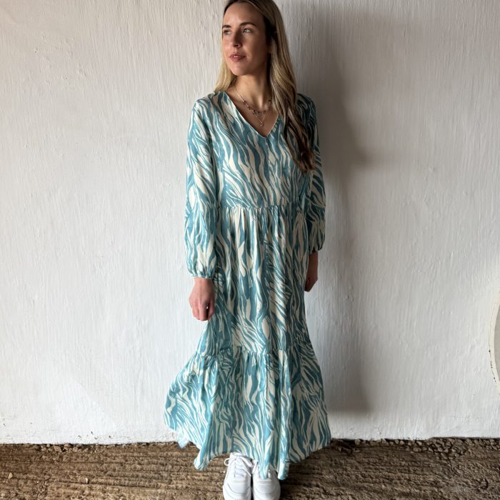 Brielle V-Neck Maxi Tiered Dress