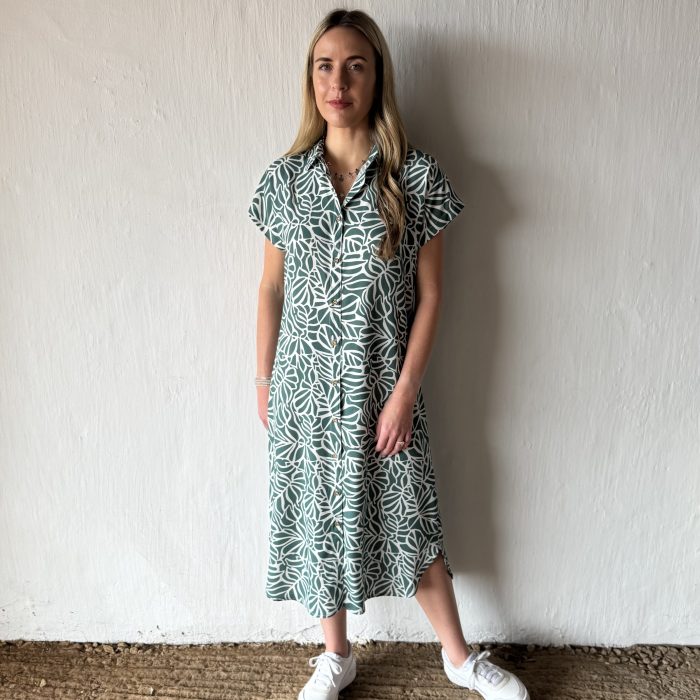 Isla Cap Sleeve Shirt Dress