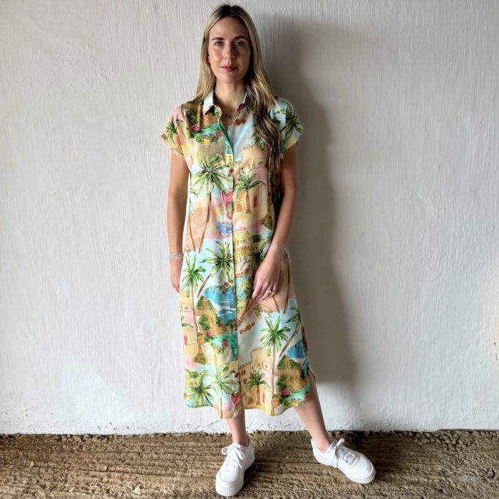 Marley Cap Sleeve Shirt Dress