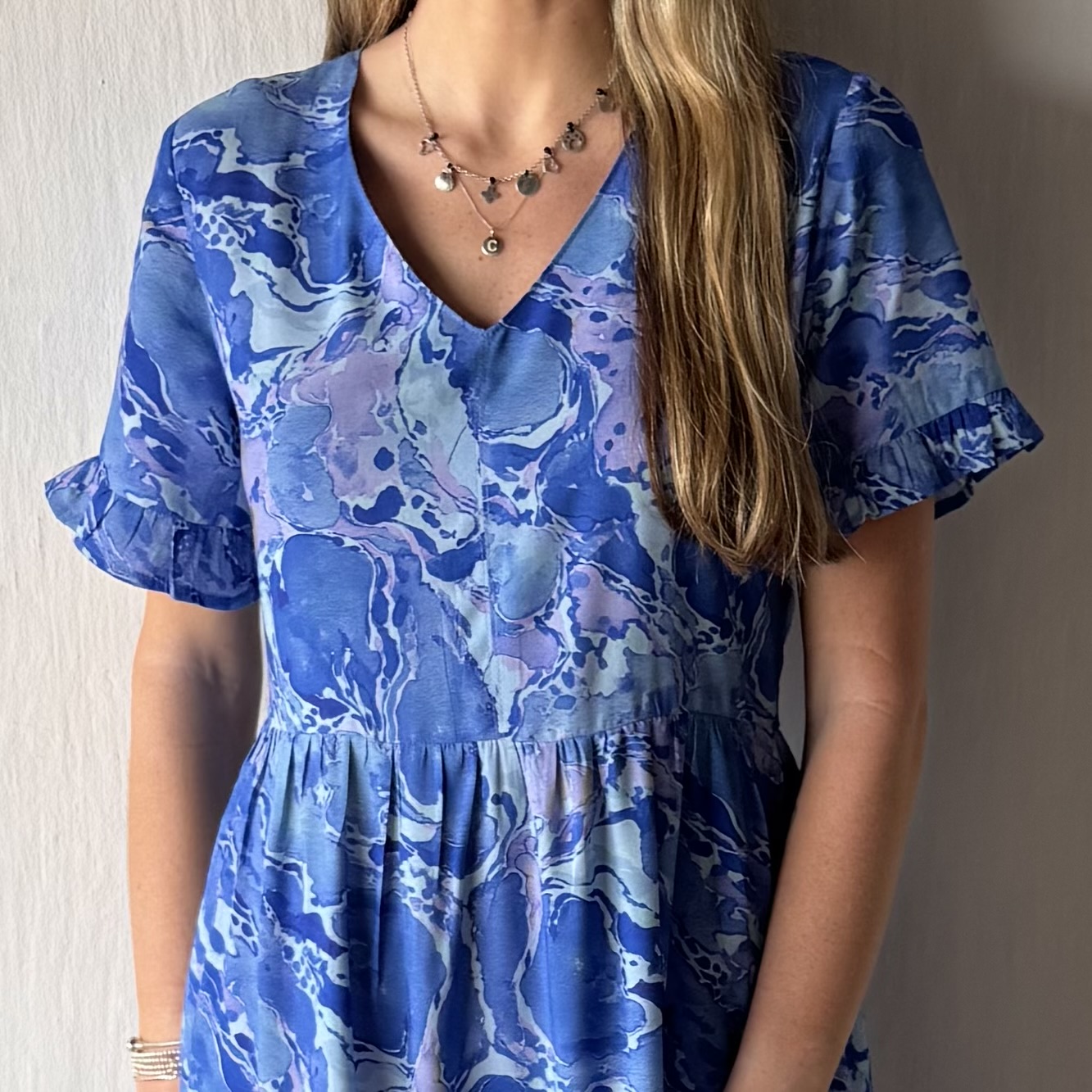 Dana V-Neck Tiered Dress - Image 2