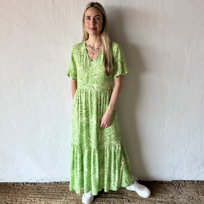 Mila V-Neck Maxi Tiered Dress SS