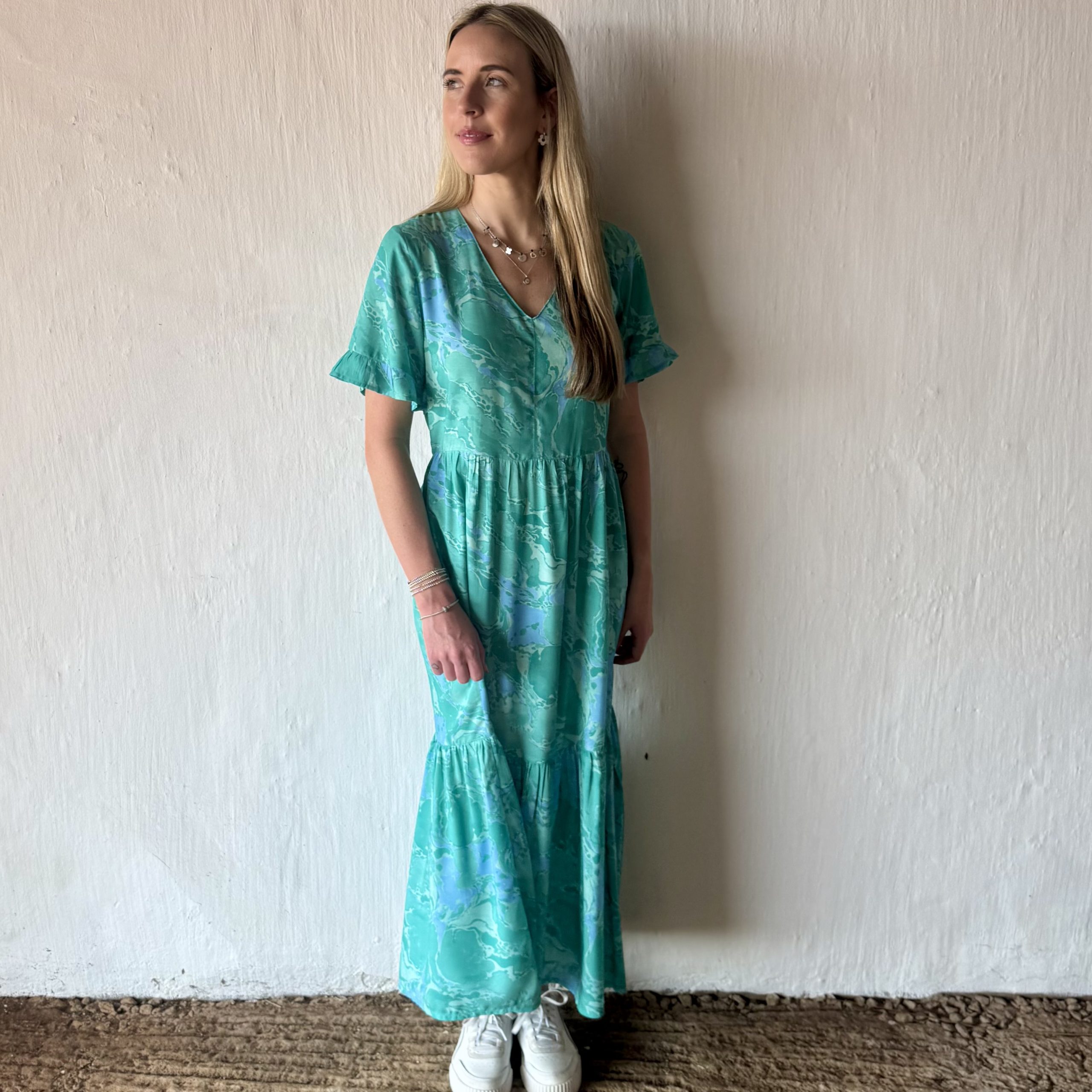 Sadie V-Neck Maxi Tiered Dress SS