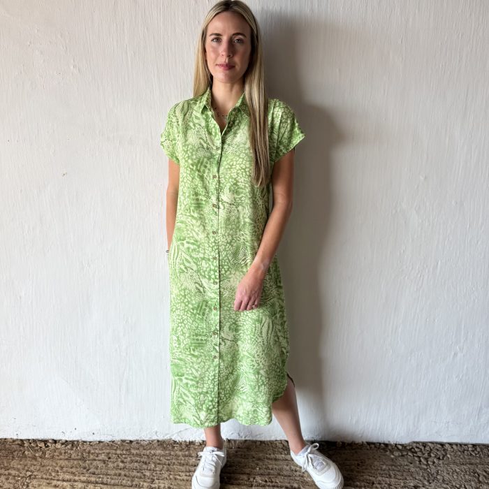 Mila Cap Sleeve Shirt Dress